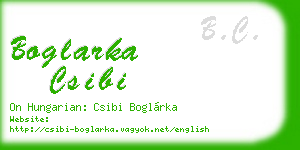 boglarka csibi business card
